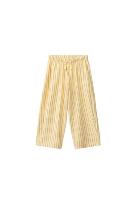 ZARA БРЮКИ RELAXED В ПОЛОСКУ, ЖЕЛТЫЙ