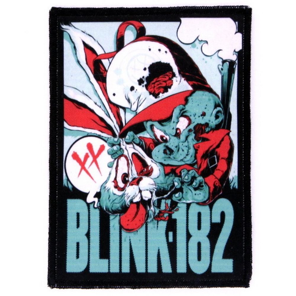 Нашивка Blink-182 кролик и охотник (164)
