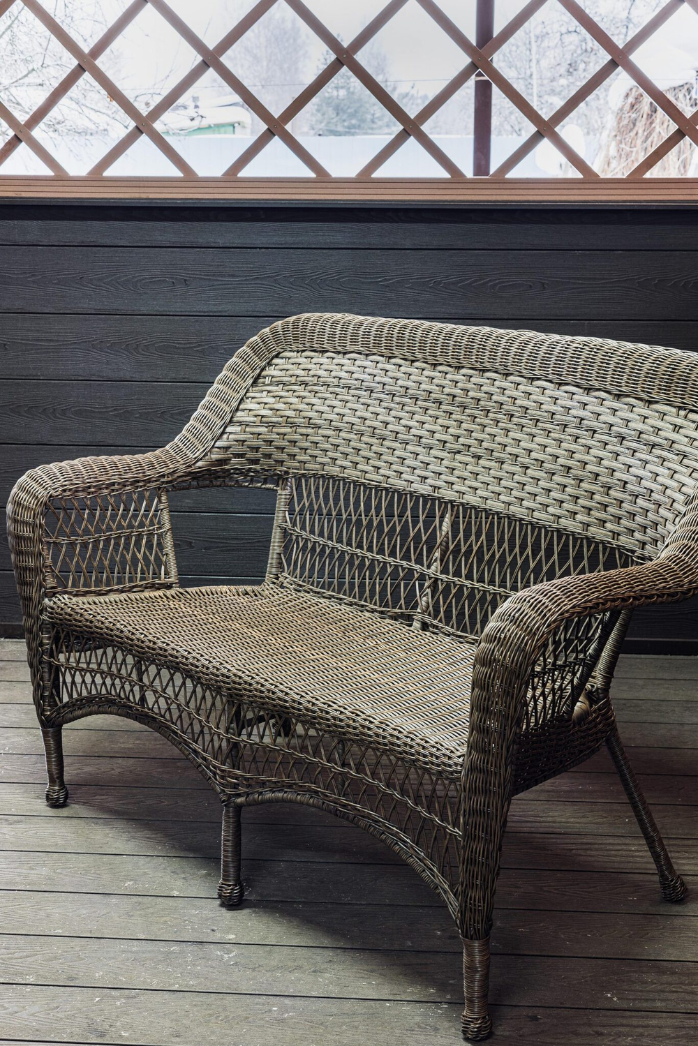 Двухместный диван из ротанга МЭДИСОН «MADISON» арт.М03195 brown