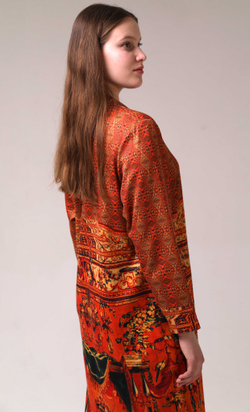 Платье "Гротеск", по мотивам фламандской шпалеры 17 века. Серия «Гротеск»