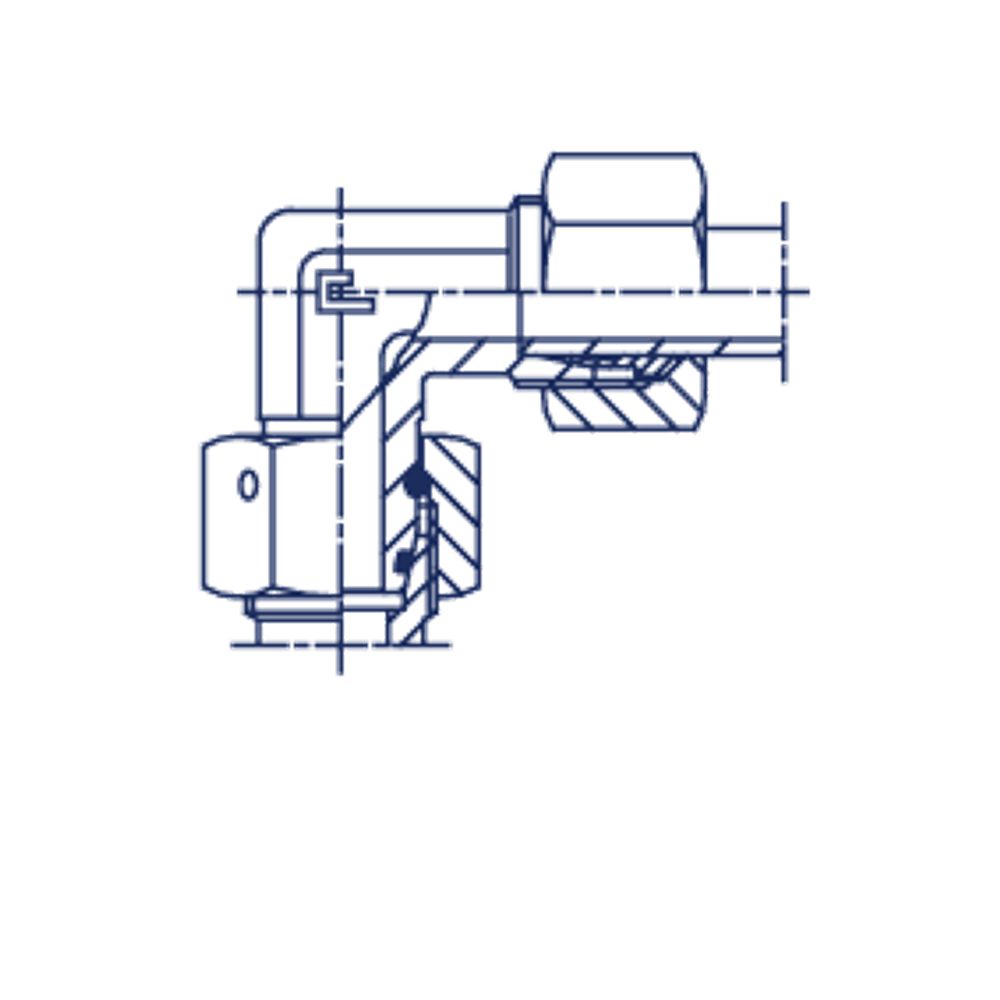Соединение PN90 DS16 24х1.5 B4 (в сборе)