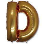 Шар фольгированный Буква D 101,6 см (Золотой)