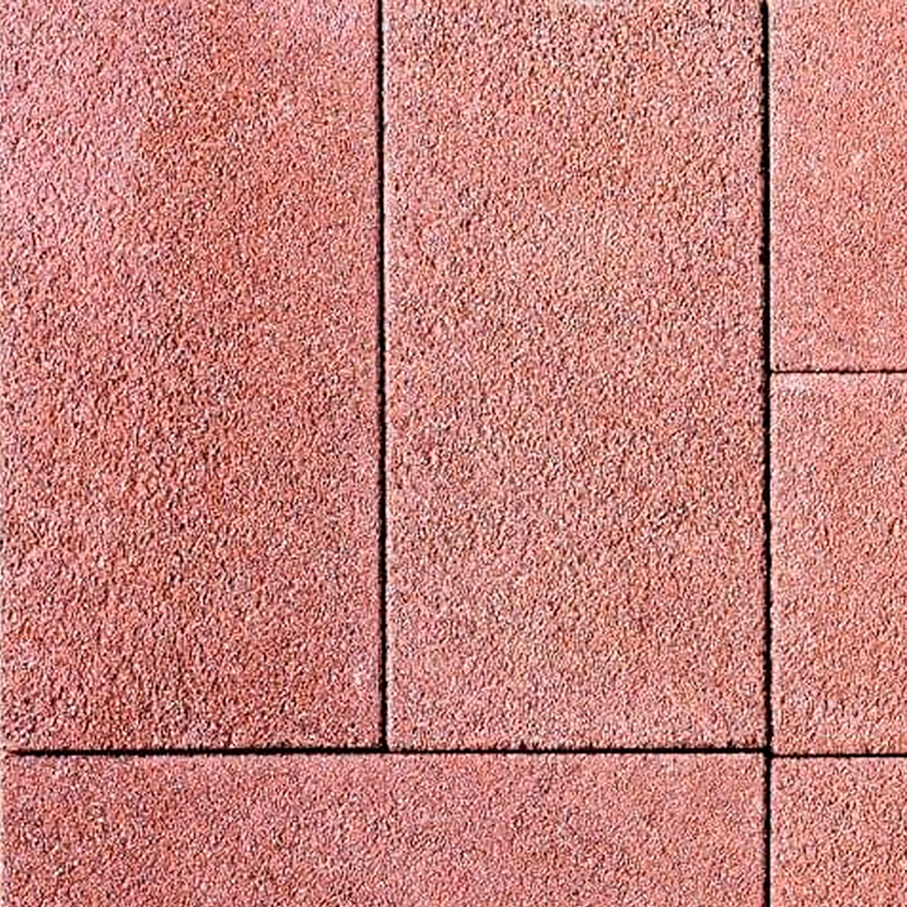 ТРОТУАРНАЯ ПЛИТКА ПРЯМОУГОЛЬНИК - Б.5.П.6 ГРАНИТ КРАСНЫЙ