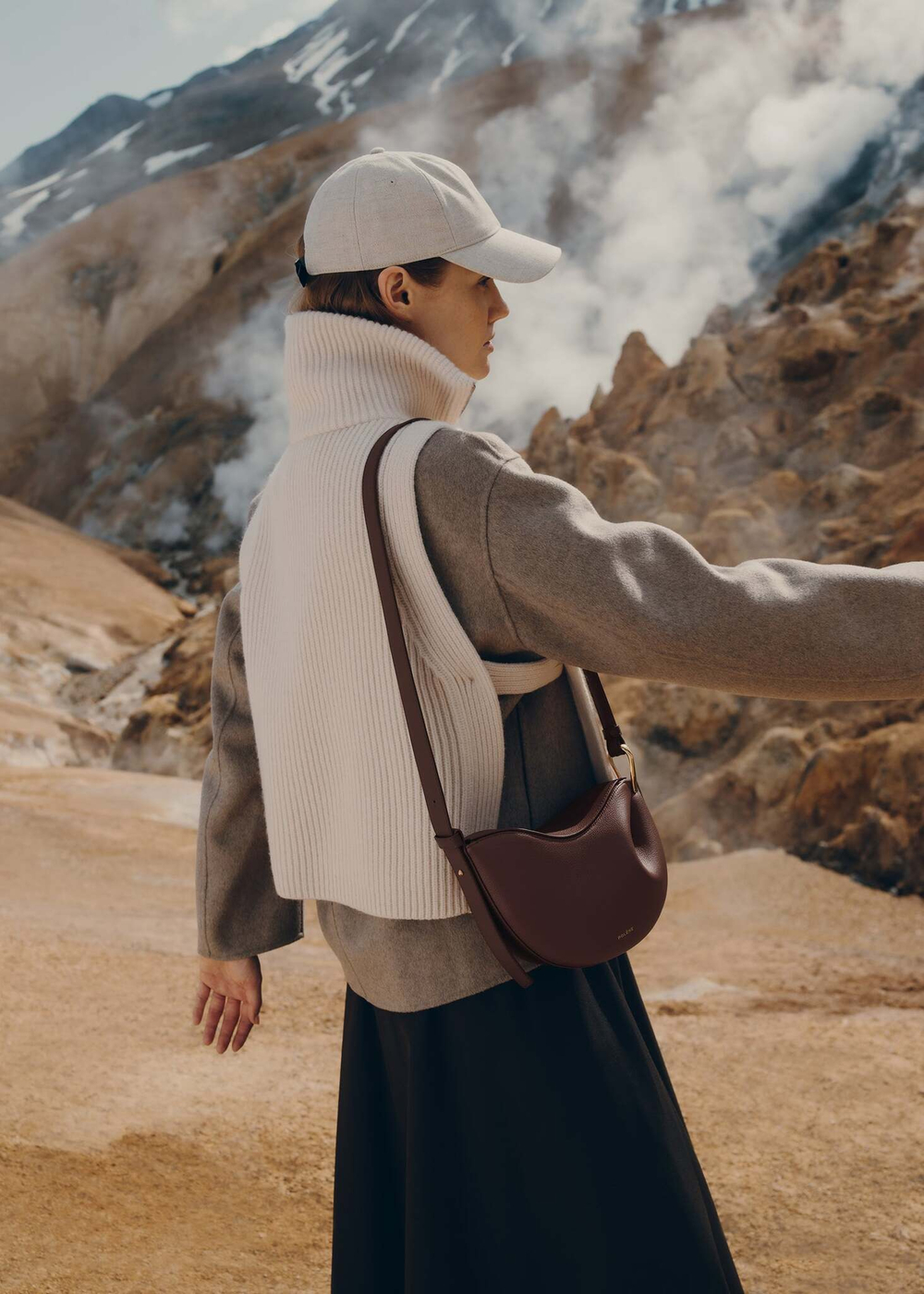 Сумка Polene Tonca EDITION DUO SANTAL