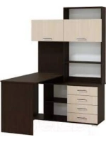 Стол компьютерный угловой с ящиками 138,4х57х187 см