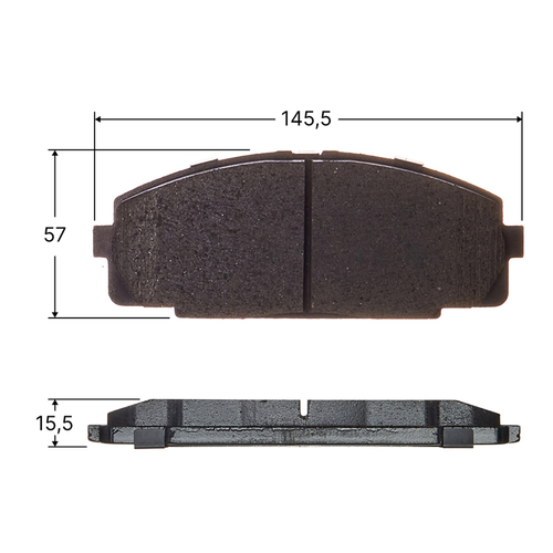 Колодки тормозные дисковые Avantech передние (противоскрипная пластина в компл.) Замена для арт. AV768 AV797