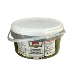 Оливки Белла Ди Чериньола Изумрудные с Косточкой 3,3л Сух.Вес 1,8кг