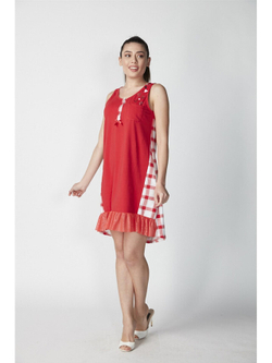 RELAX MODE / Ночная сорочка женская домашнее платье ночнушка с кружевом - 15051