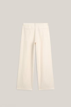 Massimo Dutti Широкие брюки со складками - Limited Edition, экрю