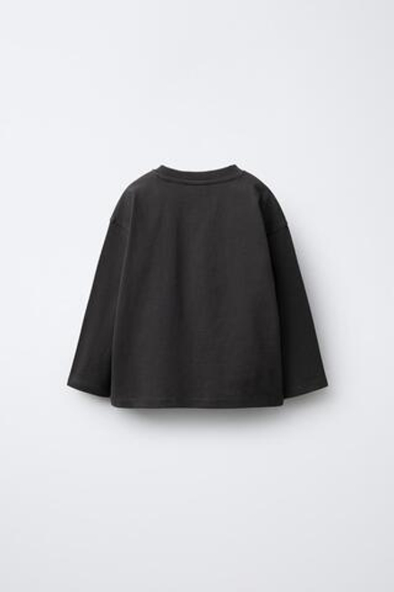 ZARA ФУТБОЛКА С ПРИНТОМ «ТРАНСПОРТ», АНТРАЦИТОВО-СЕРЫЙ