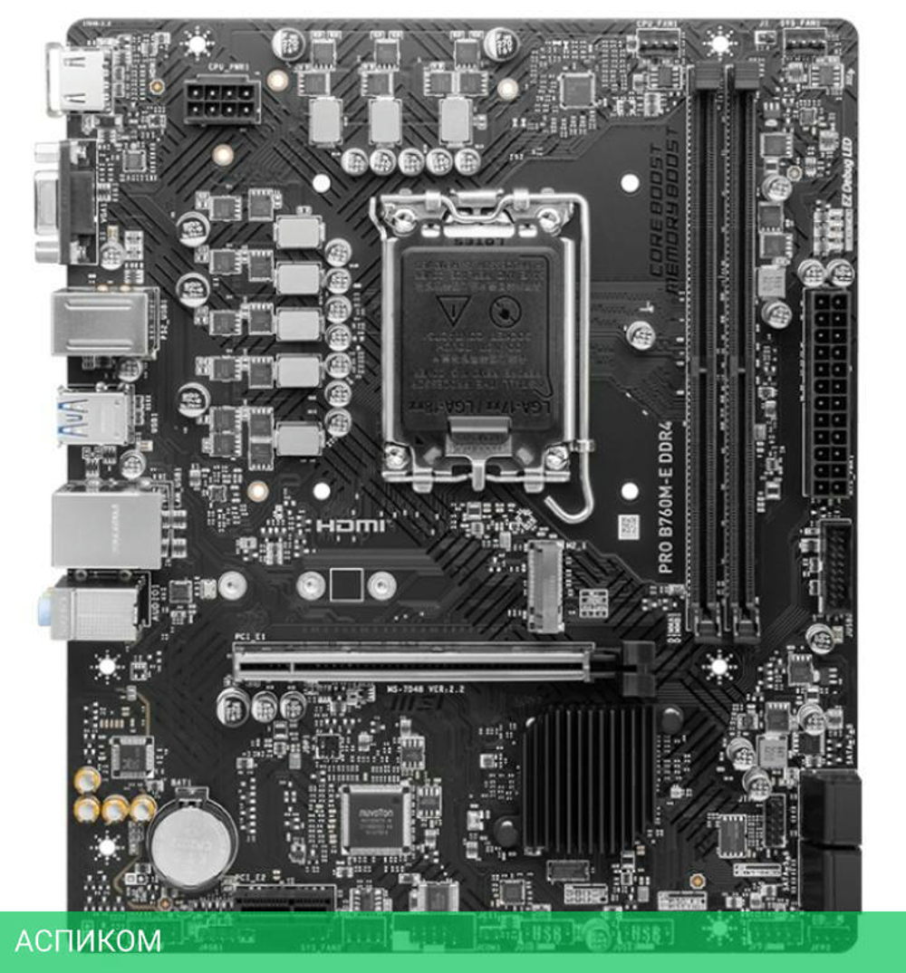 Материнская плата MSI Pro B760M-E DDR4