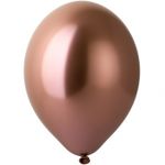 B Шар хром 12" / 30 см розовое золото Glossy Rose Gold (БГ-17)