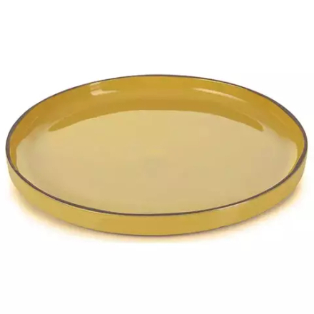 Тарелка «Карактэр» с высоким бортом керамика D=260,H=22мм желт