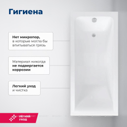Акриловая ванна Aquanet (Акванет) Bright 165x70 с каркасом