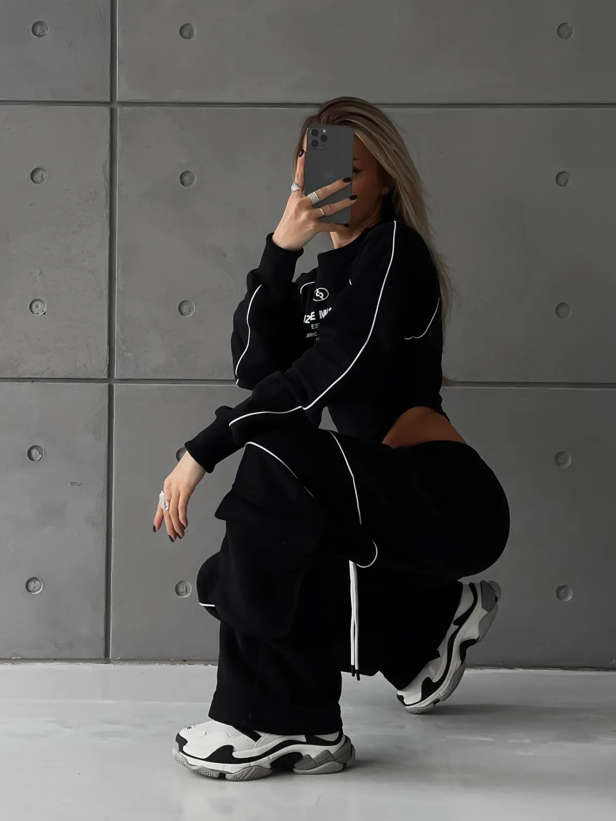 Брюки-карго из футера Universe