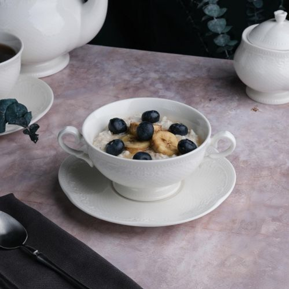 Бульонная пара 280 мл, фарфор, Aristocrat, Noble