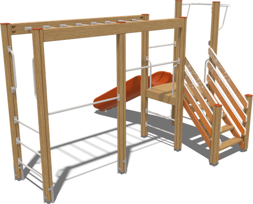 Детский городок Муром (стойки дуб, паттерн Vector)