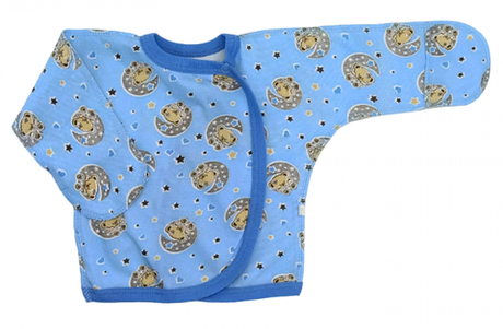 507/4 Распашонка мишки на голубом (22)