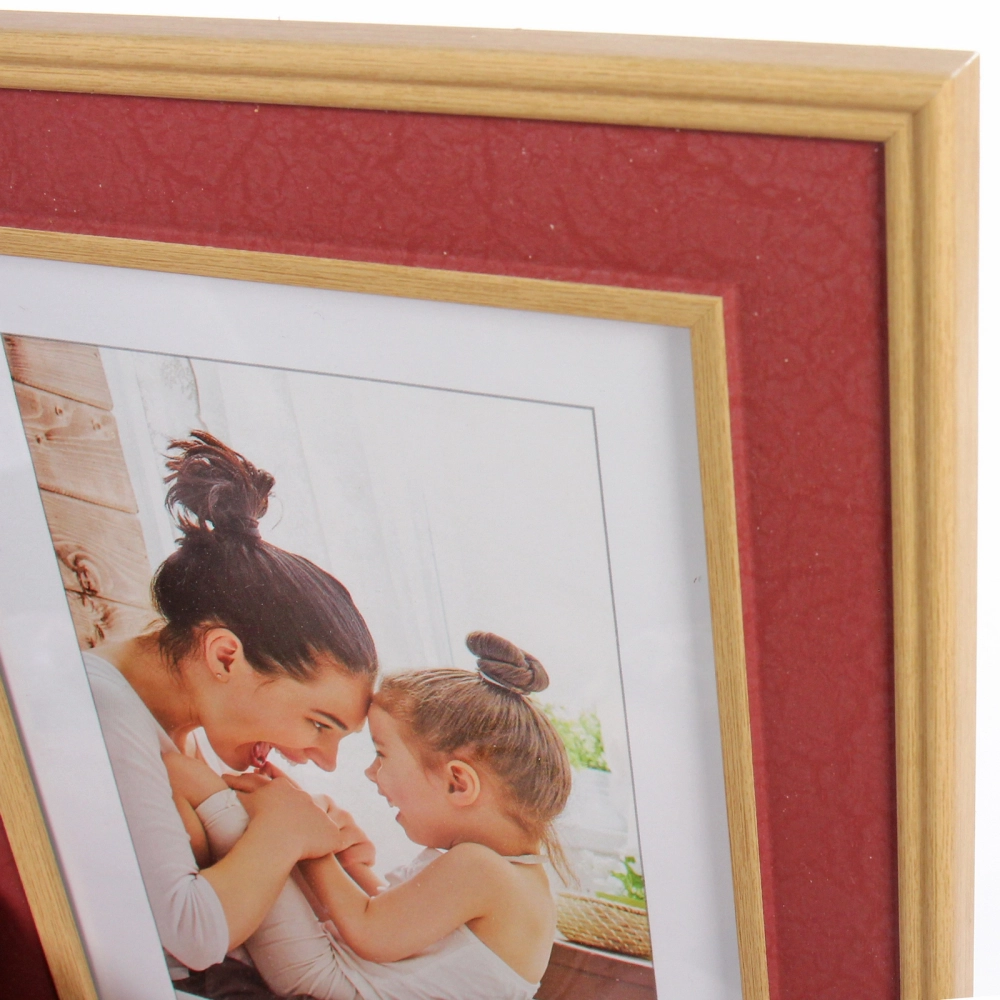 Фоторамка 13*18см «Торонто» бордовый, пластик