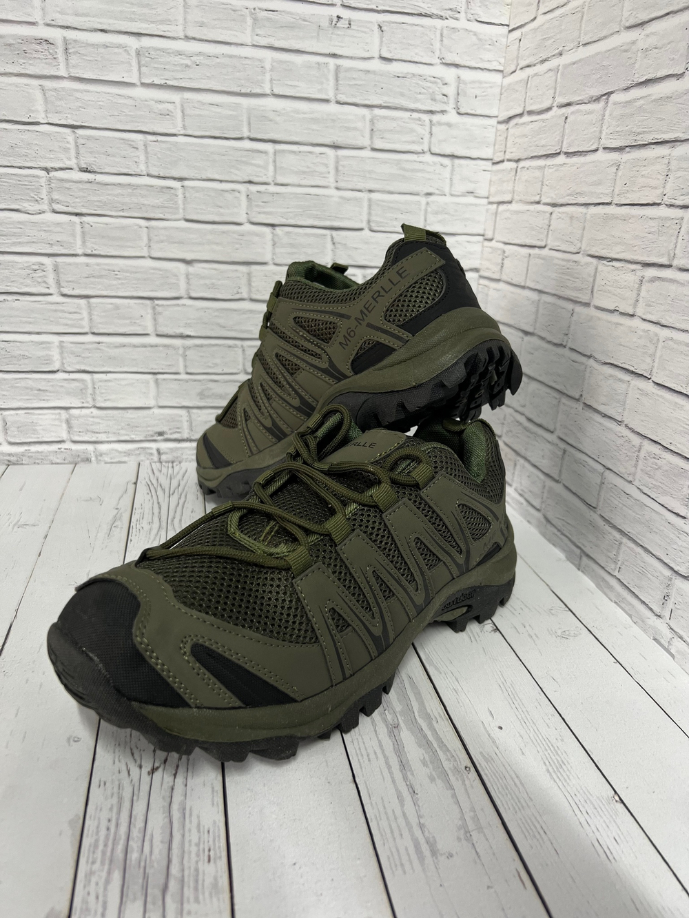 Кроссовки M6-MERLLE весна-лето / олива