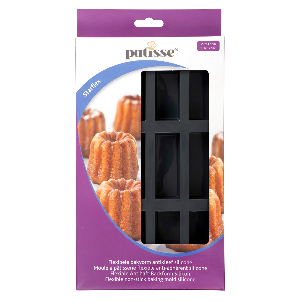 Форма для выпечки хлебцов силиконовая на 12 секций Patisse Starflex 29х17х3 см