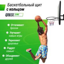 Баскетбольный щит UNIX Line B-Backboard-PVC 44&quot;x30&quot; R45