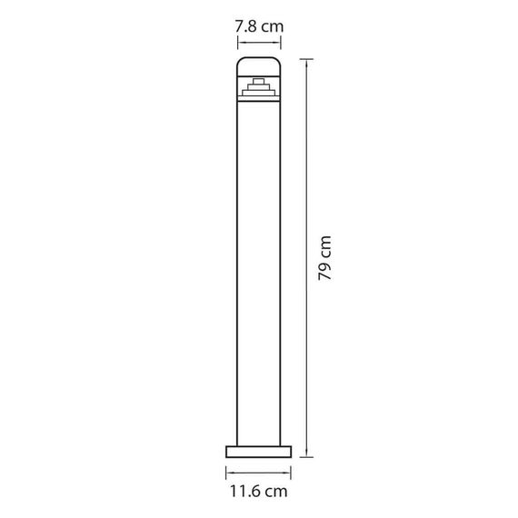 Уличный светодиодный светильник Lightstar Raggio 376707