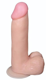 Телесный реалистичный фаллоимитатор на присоске - 16 см. (Цвет: телесный)