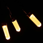 Гирлянда для дома «Кристаллы» 9,5 м 100 ламп LED черный пров., 8 реж.,IP-40, Жёлтый (возможность соединения)