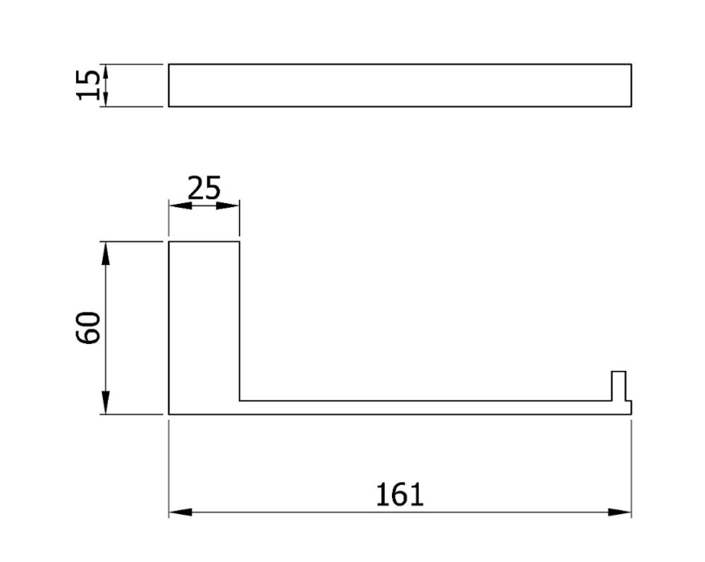 Держатель туалетной бумаги нерж. сталь CORINTO 16932.N чёрный