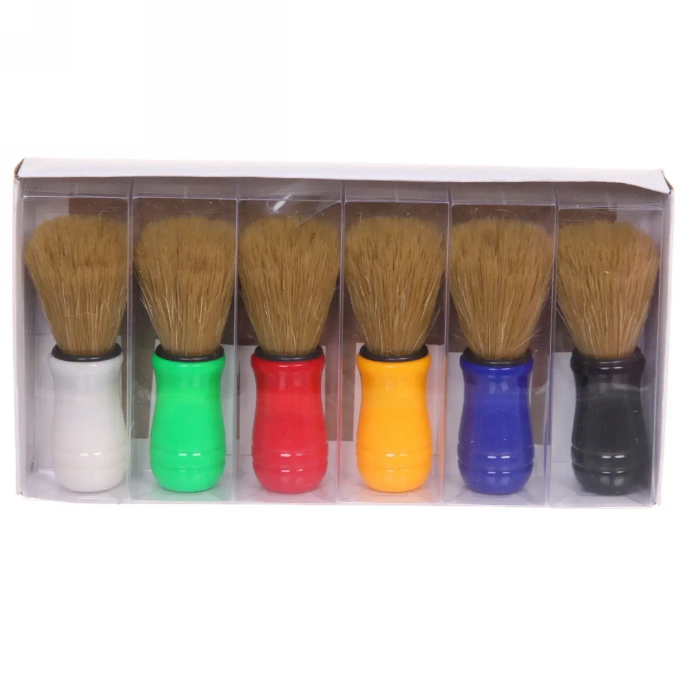 Помазок для бритья в пластиковой коробке «Томас», цвет ручки микс, 8,5см