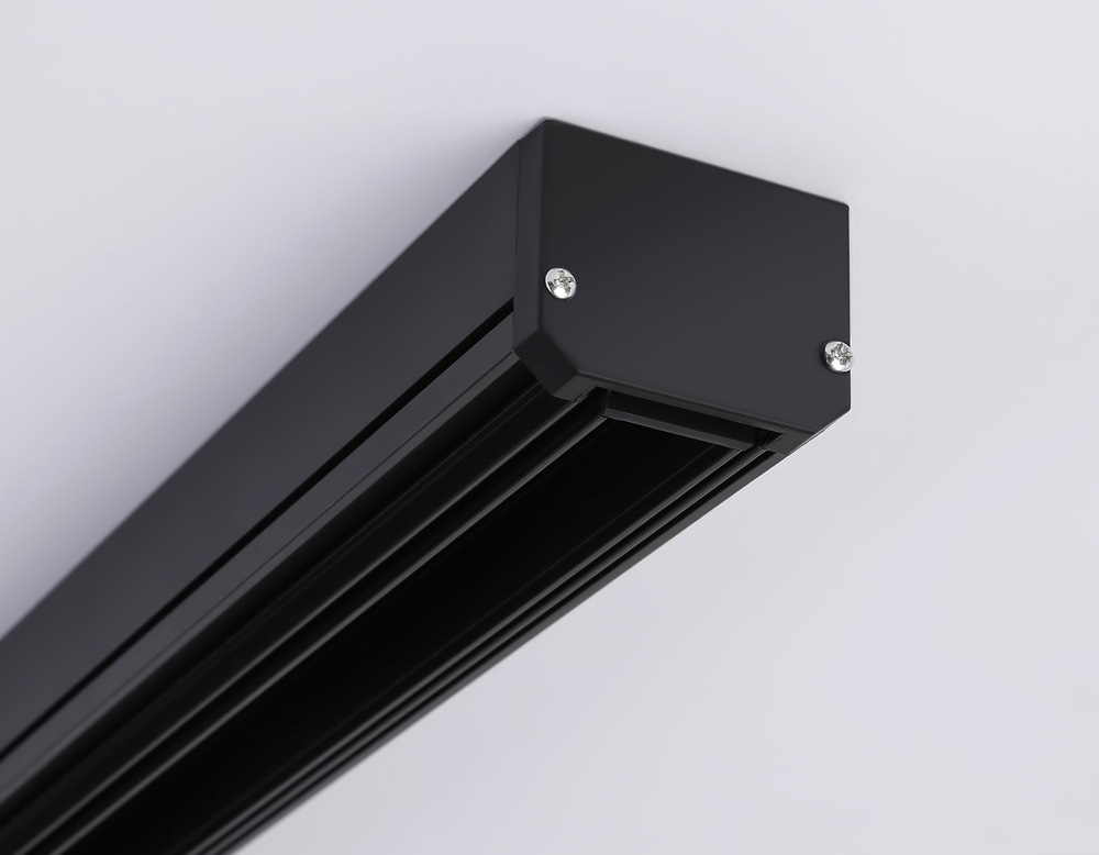 Шинопровод встраиваемый в натяжной потолок Magnetic 220V GL1026 BK черный IP20 3000*64.5*51 (демпфер,  заглушки в комплекте)