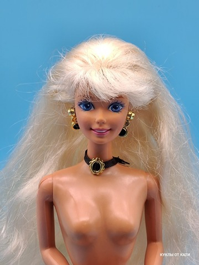 Кукла Барби 90х с очень длинными волосами