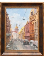 Картина маслом "Подъяческая. Весна" Бондаренко