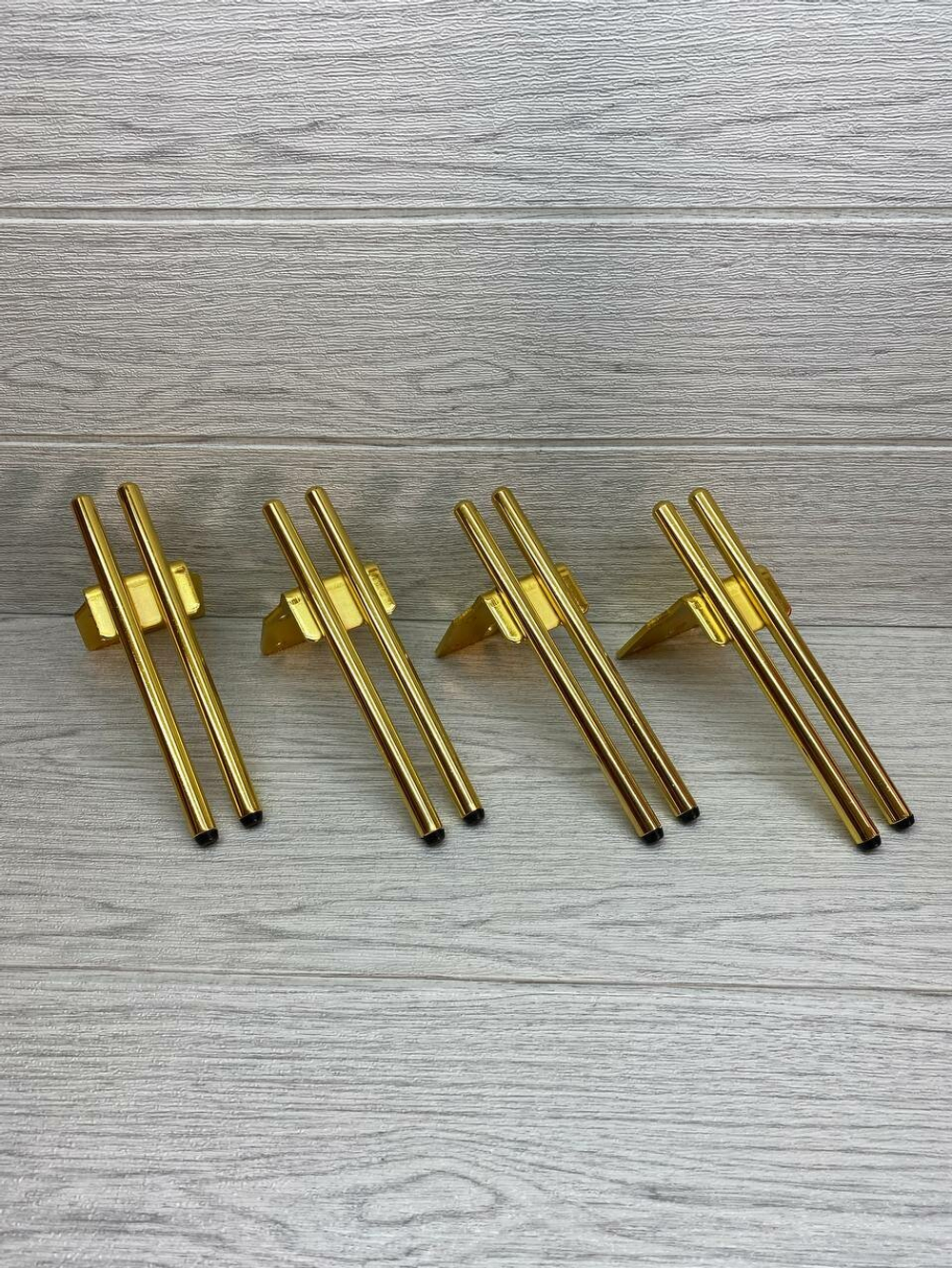 Ножки для мебели золото 15 см  4 штуки