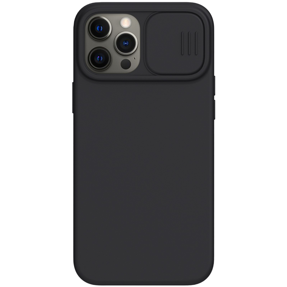 Чехол от Nillkin для iPhone 12 и 12 Pro, шелковистое силиконовое покрытие, серия CamShield Silky Magnetic Silicone c поддержкой беспроводной зарядки MagSafe