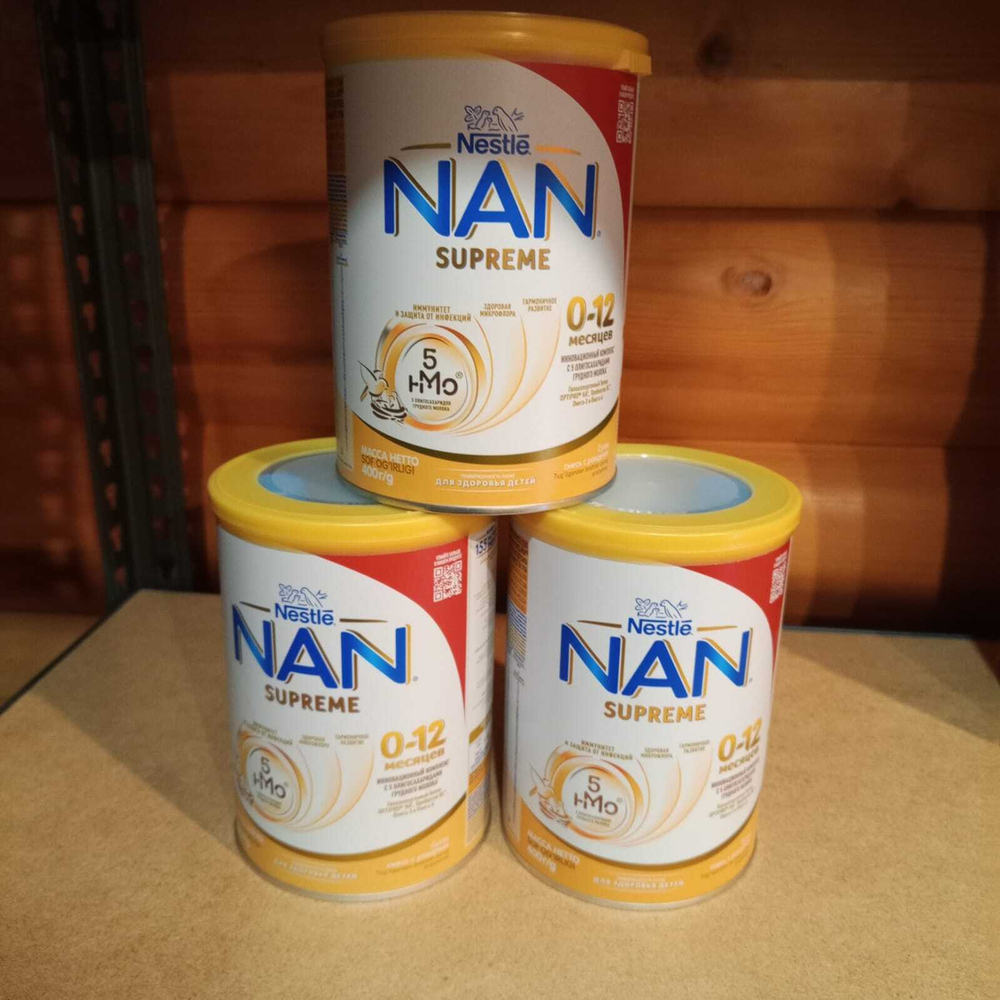 NAN supreme 0-12 400г — детская молочная смесь, питание для младенцев и детей