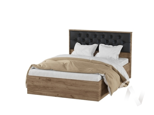 Корпус кровати МКР-1 (1;4м) Спальня Модена (дуб крафт табачный)