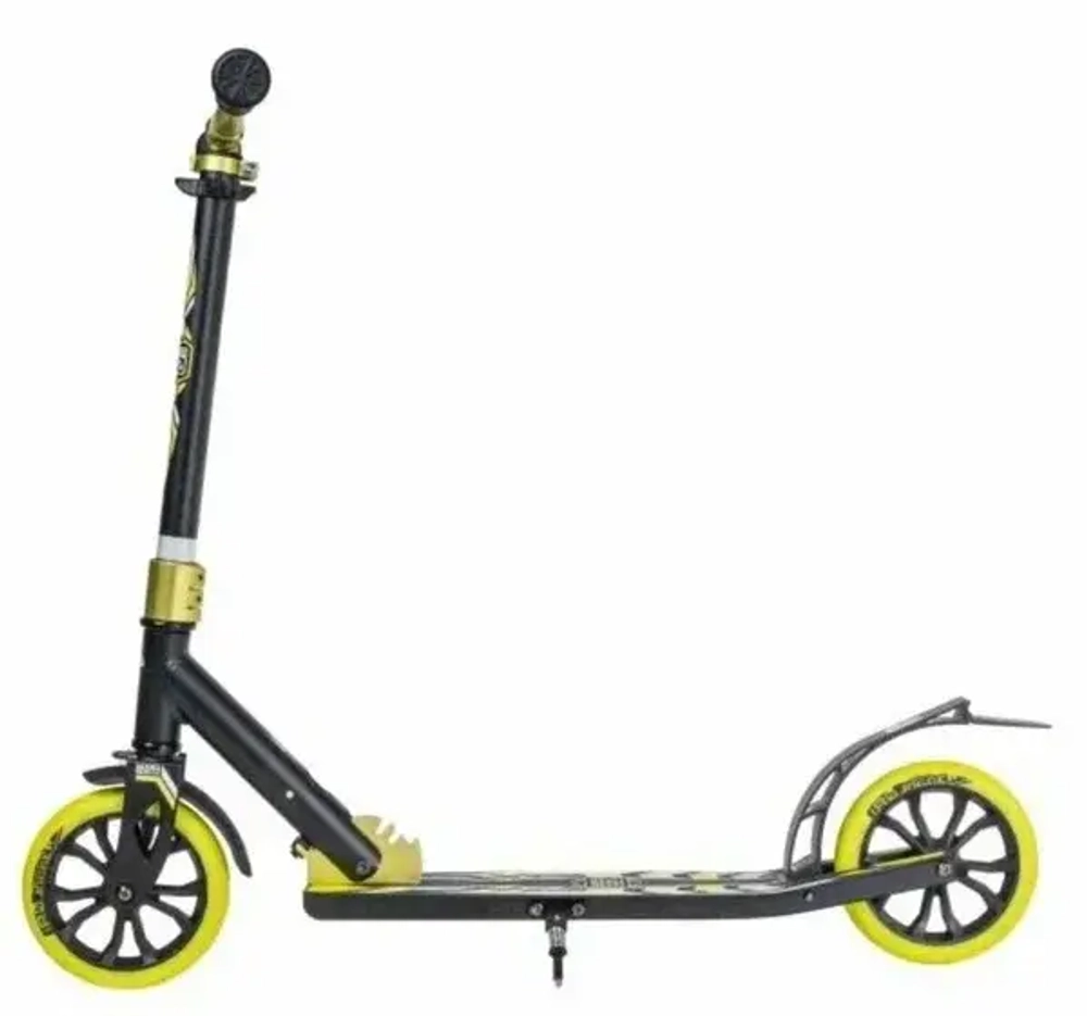 Самокат TT Jogger 180 black/green 1/4 чёрный/зелёный