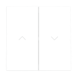 Клавиши для выключателя жалюзи, S70 (белый матовый)