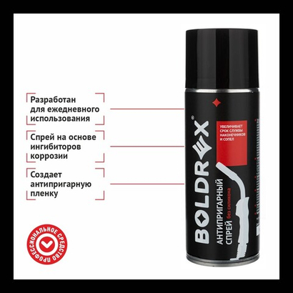 Профессиональный антипригарный спрей BOLDREX без силикона