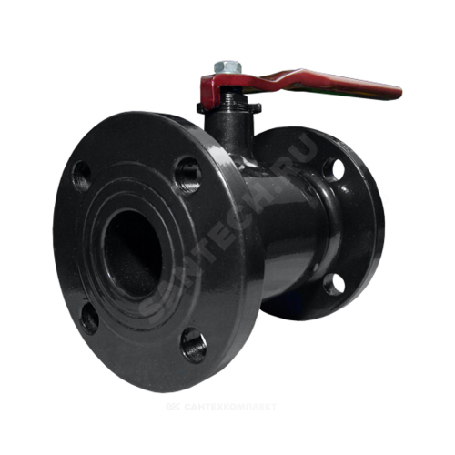 Кран шаровой сталь 09Г2С 11с67п Ду 125 Ру16 фл L=255мм Маршал 2Цф.01.1.016.125/100