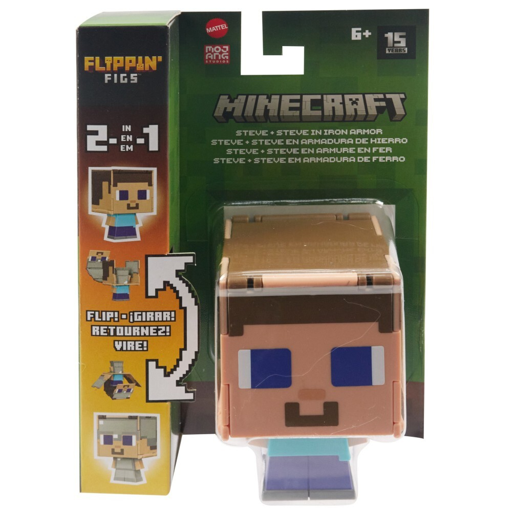 Minecraft - фигурка Стива с трансформацией 2в1 HTL44 / артикул   HTL43 HTL44  / GTIN 194735193356