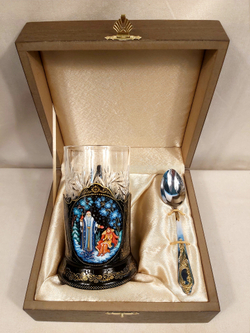 Чайный набор "Морозко" (Ручная роспись Палех)