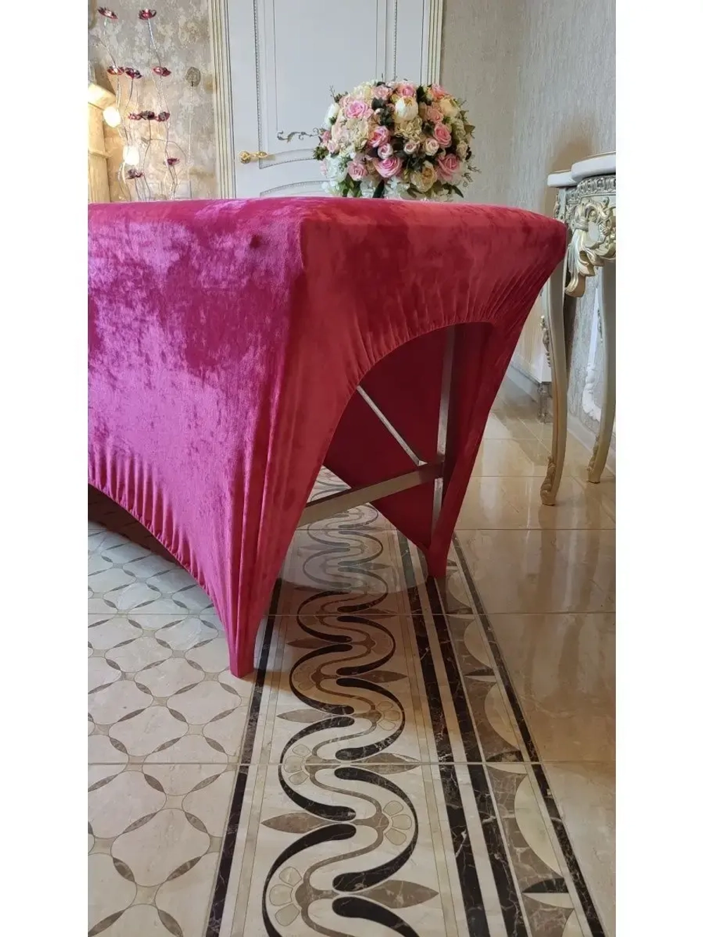 Чехол на кушетку велюровый 190/70 удлиненный