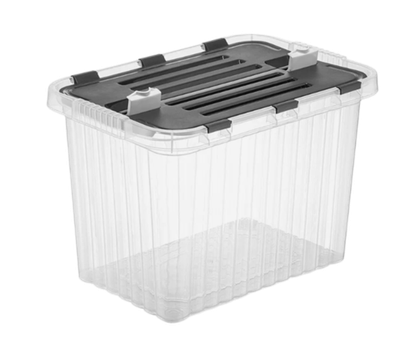 Ящик для хранения со створками прозрачный "Сплит" 16 лт