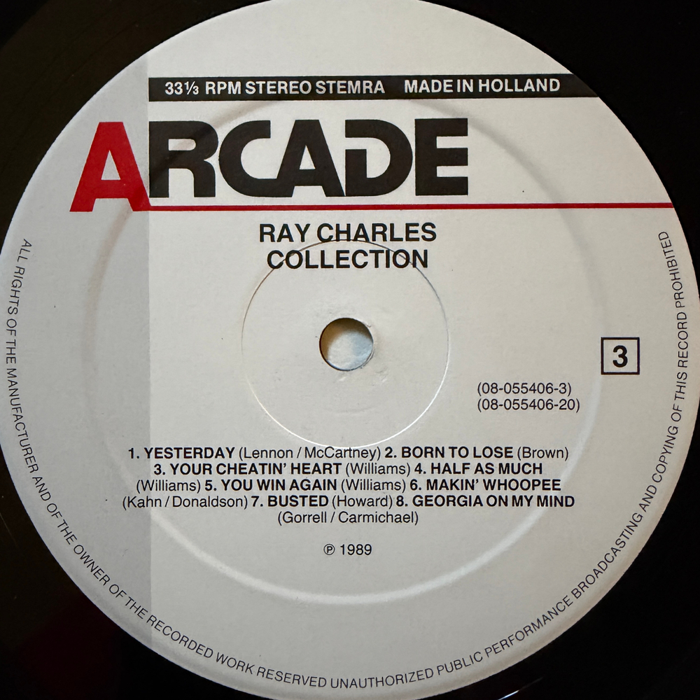 Ray Charles ‎– Collection 2LP (Голландия 1989г.) Т
