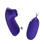 Набор: вакуумный стимулятор и виброяйцо с пультом ДУ Pretty Love Vibrating Egg & Tapping Stimulator Purple BI-014901WL