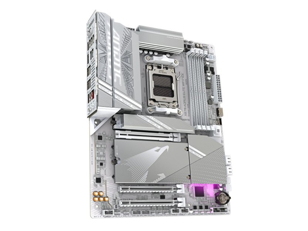 Материнская плата Gigabyte X870 Aorus Elite Wf7 Ice, Socket AM5, AMD X870, ATX, RTL