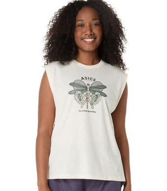 Женский топ теннисный Asics Game Seasonal Graphic - cream